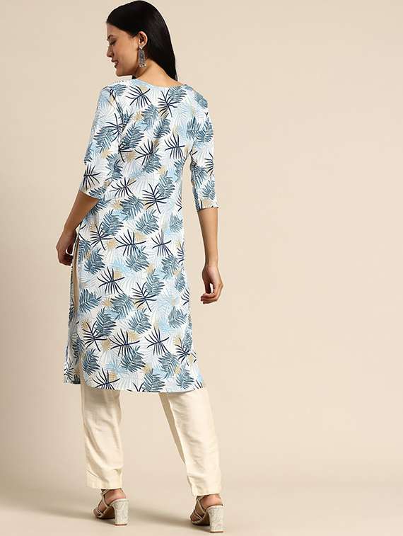 women pack of 2 printed straight kurta - 22260220 -  Standard Image - 4