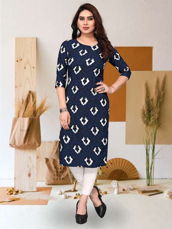women pack of 4 printed straight kurta - 22260302 -  Standard Image - 1
