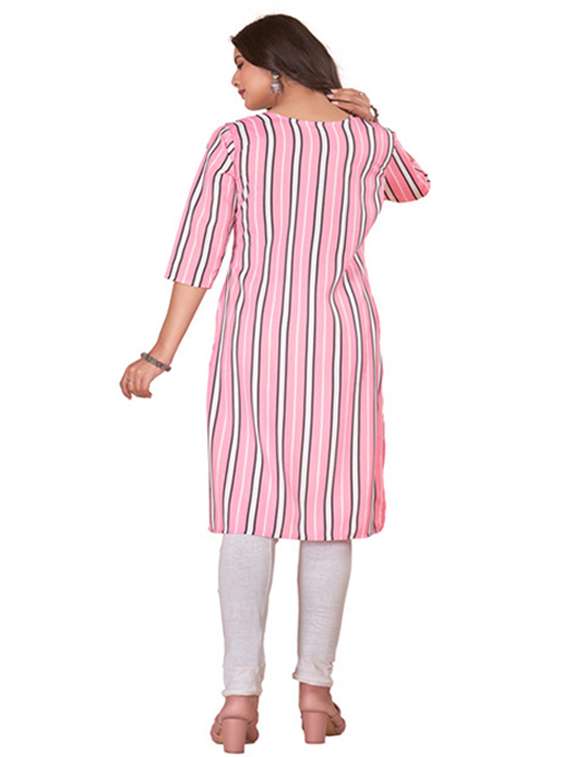 women pack of 2 printed straight kurta - 22260375 -  Standard Image - 4