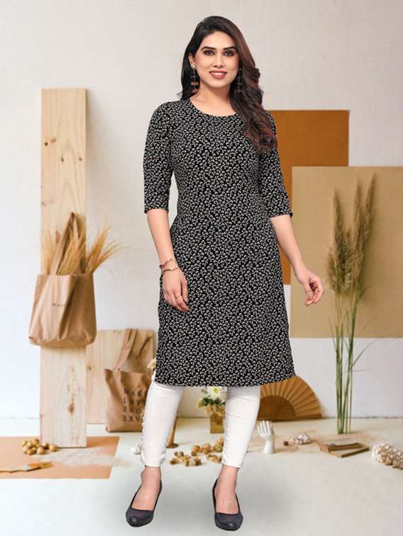 women pack of 4 printed straight kurta - 22260424 -  Standard Image - 1