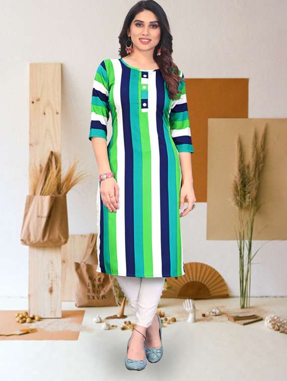 women pack of 4 printed straight kurta - 22260429 -  Standard Image - 1