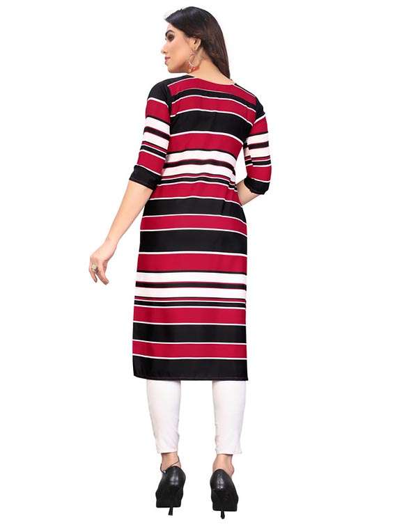 women pack of 2 printed three quarter sleeve straight kurta - 22260457 -  Standard Image - 1