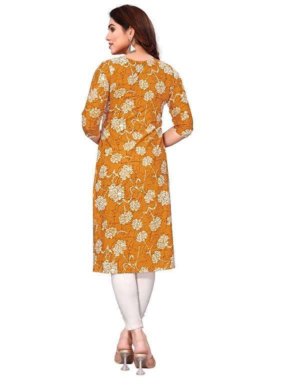 women pack of 2 printed three quarter sleeve straight kurta - 22260576 -  Standard Image - 1