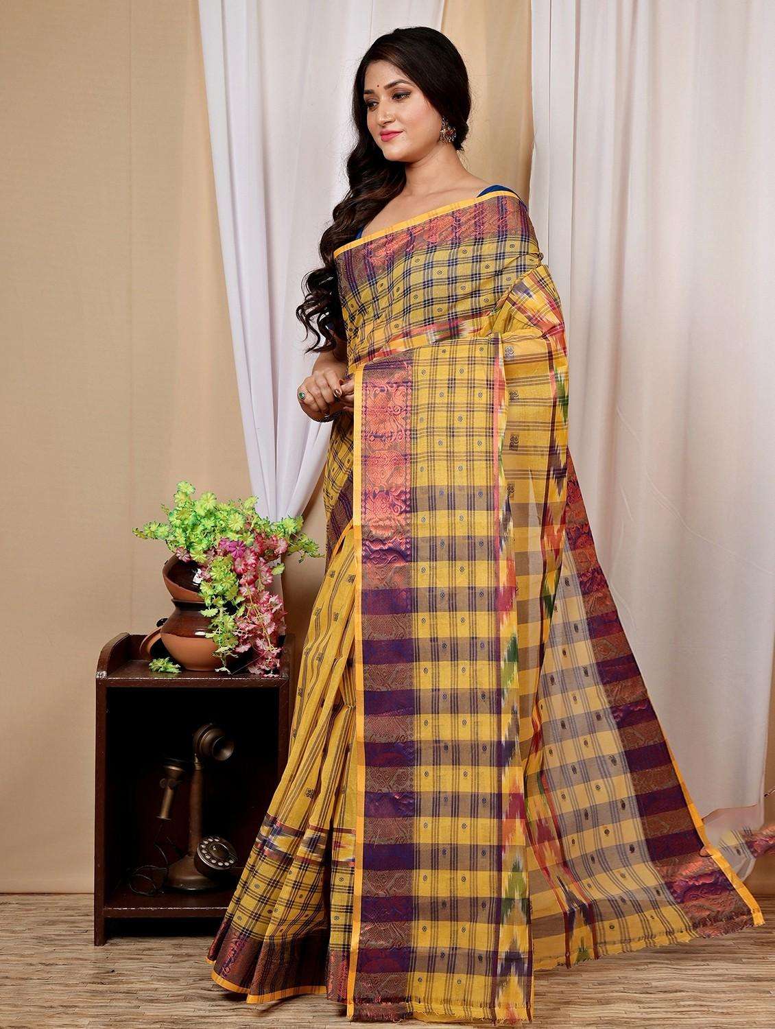 women self design handloom saree - 22260761 -  Standard Image - 1