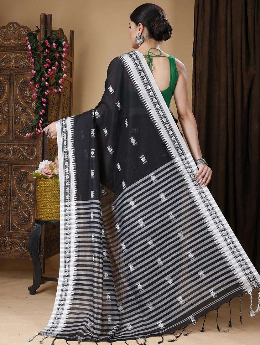 women self design handloom saree - 22260811 -  Standard Image - 1