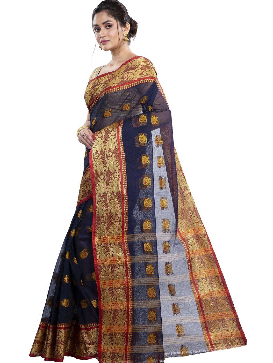 women self design handloom saree - 22260966 -  Standard Image - 1