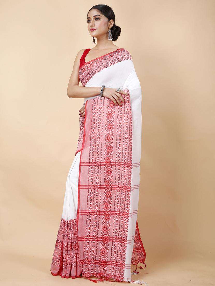 women self design handloom saree - 22261050 -  Standard Image - 1
