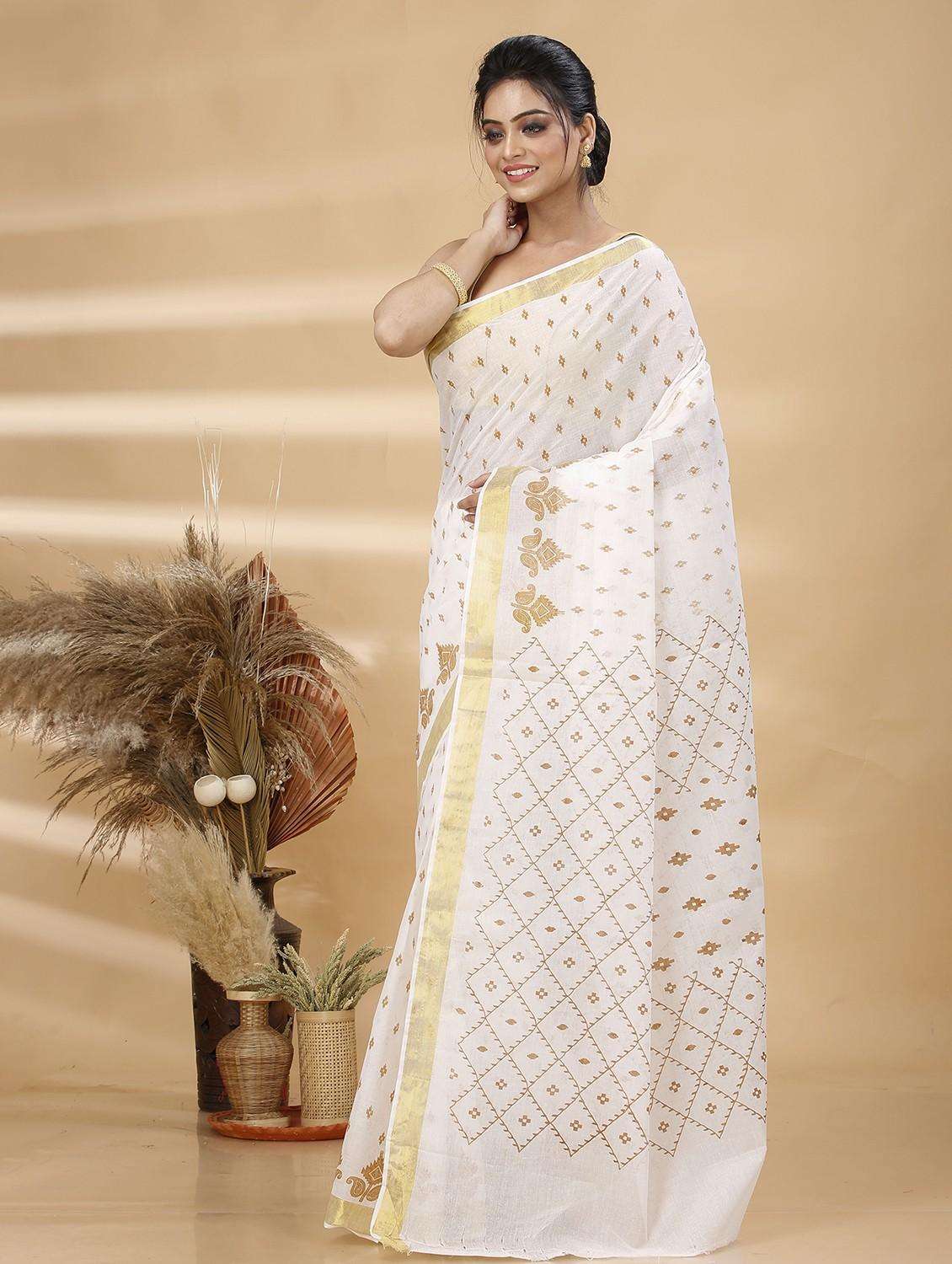 women printed handloom saree - 22261161 -  Standard Image - 1