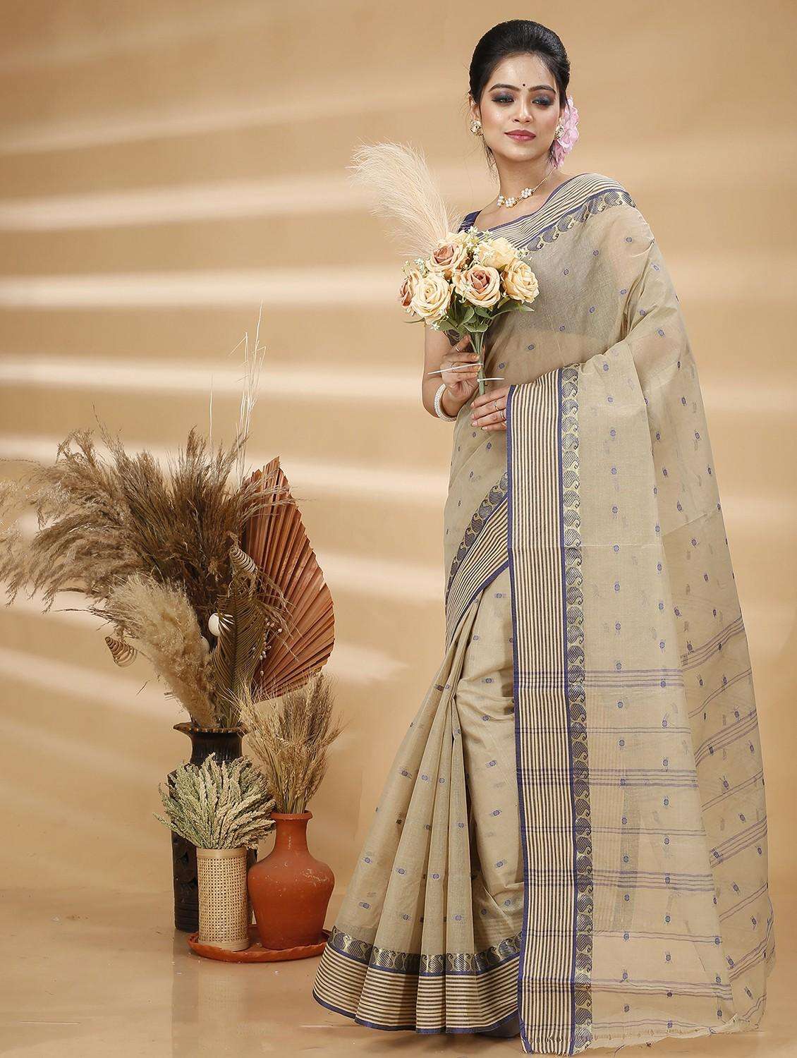 women self design handloom saree - 22261192 -  Standard Image - 1