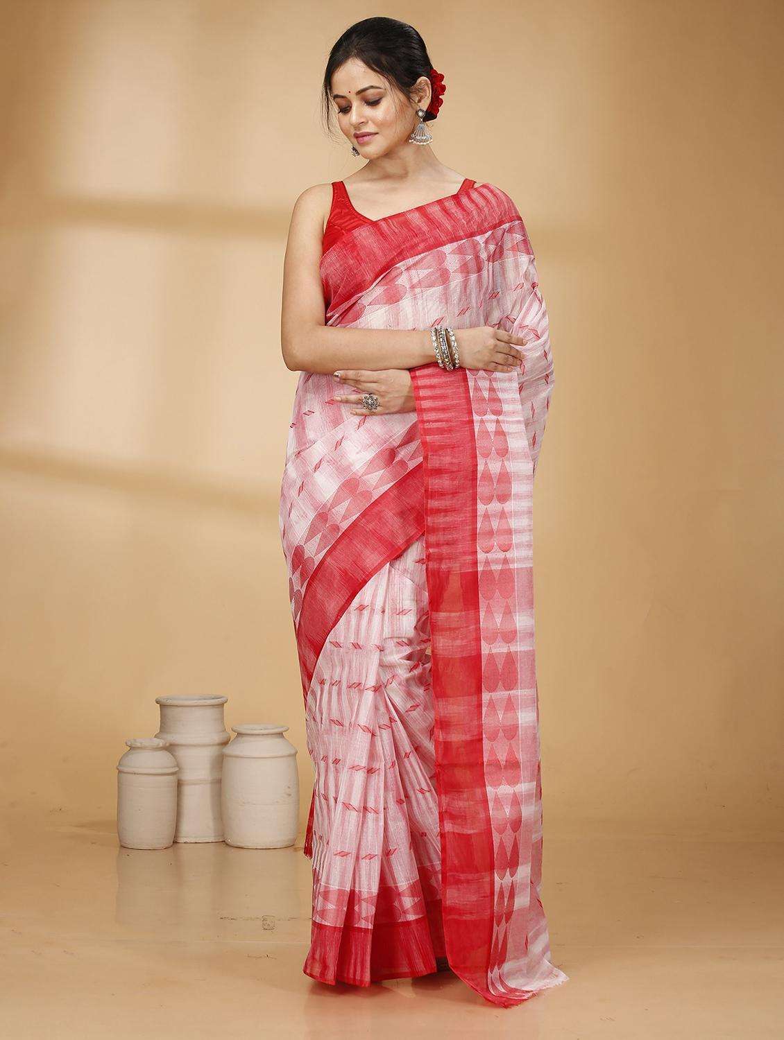 women self design handloom saree - 22261193 -  Standard Image - 1