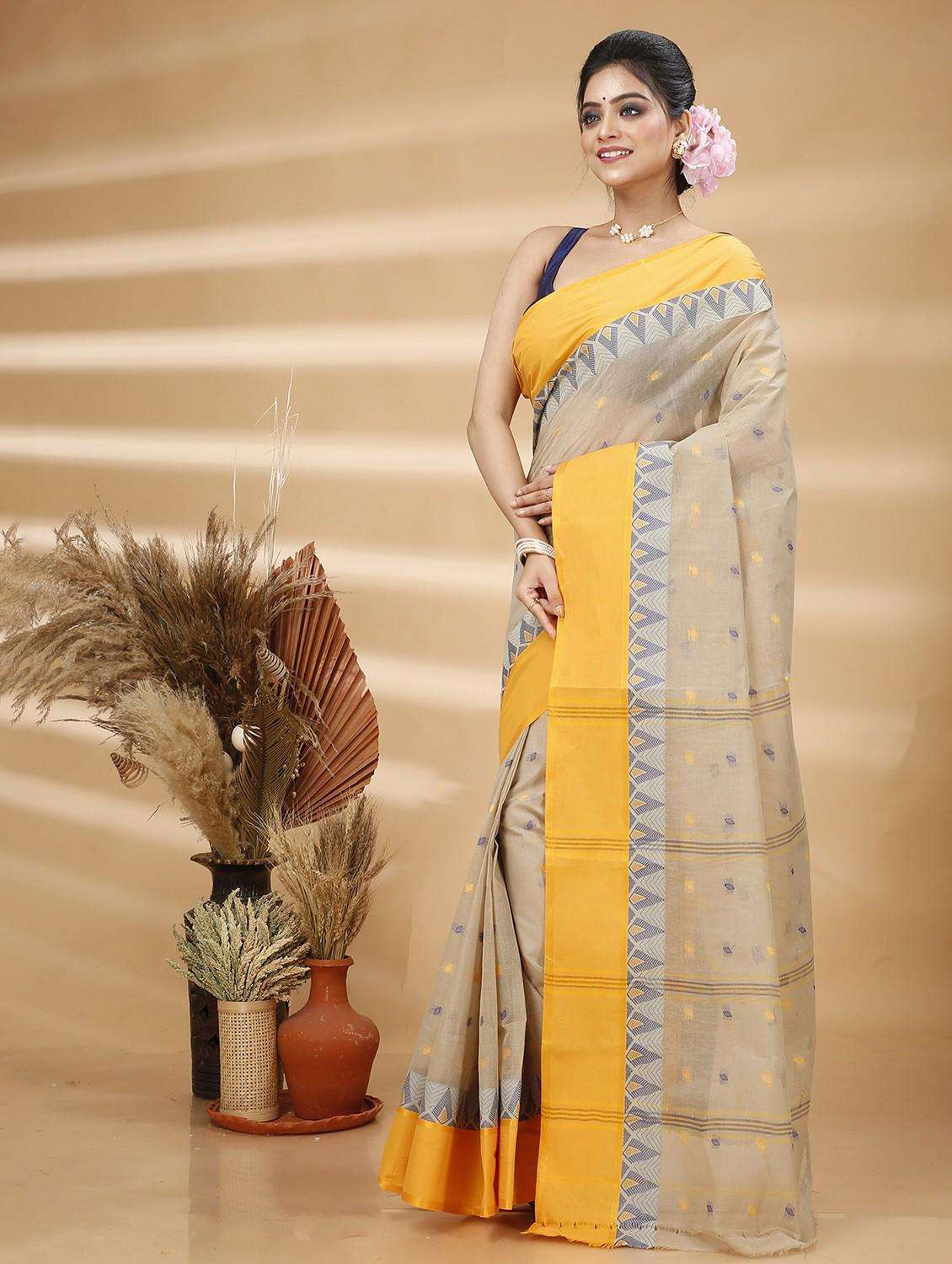 women self design handloom saree - 22261194 -  Standard Image - 1