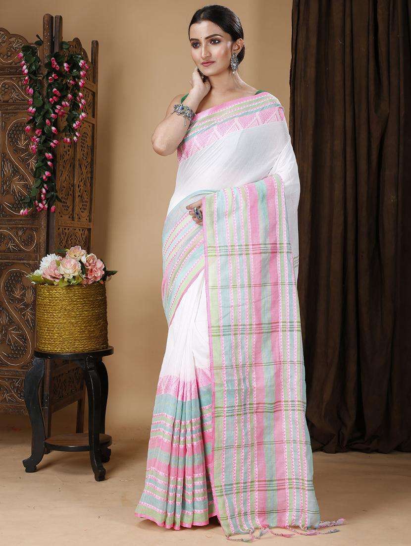 women self design handloom saree - 22261204 -  Standard Image - 1
