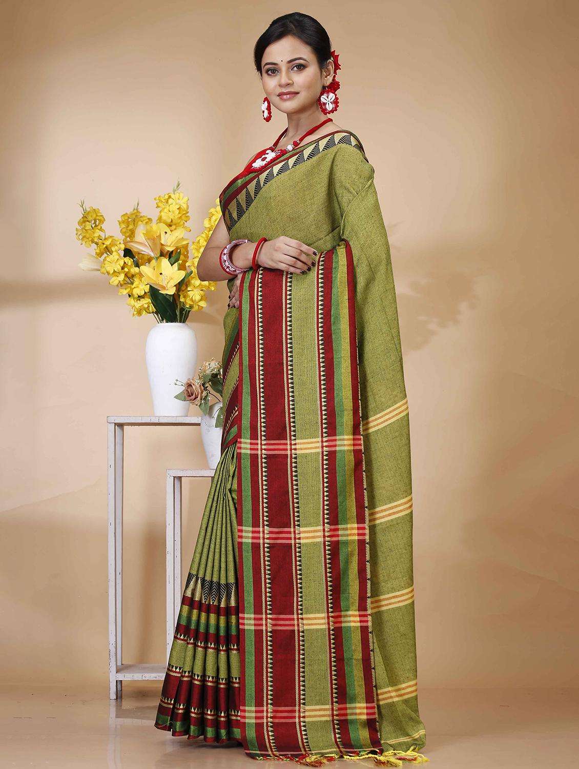 women self design handloom saree - 22261363 -  Standard Image - 1
