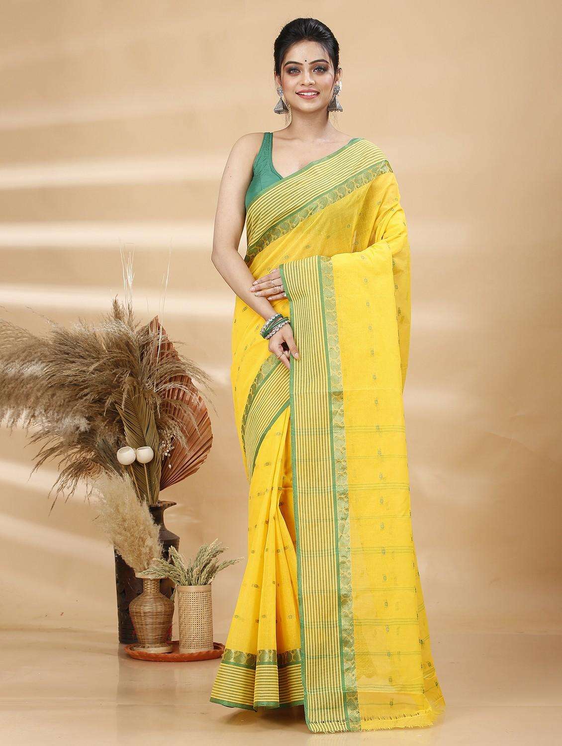women self design handloom saree