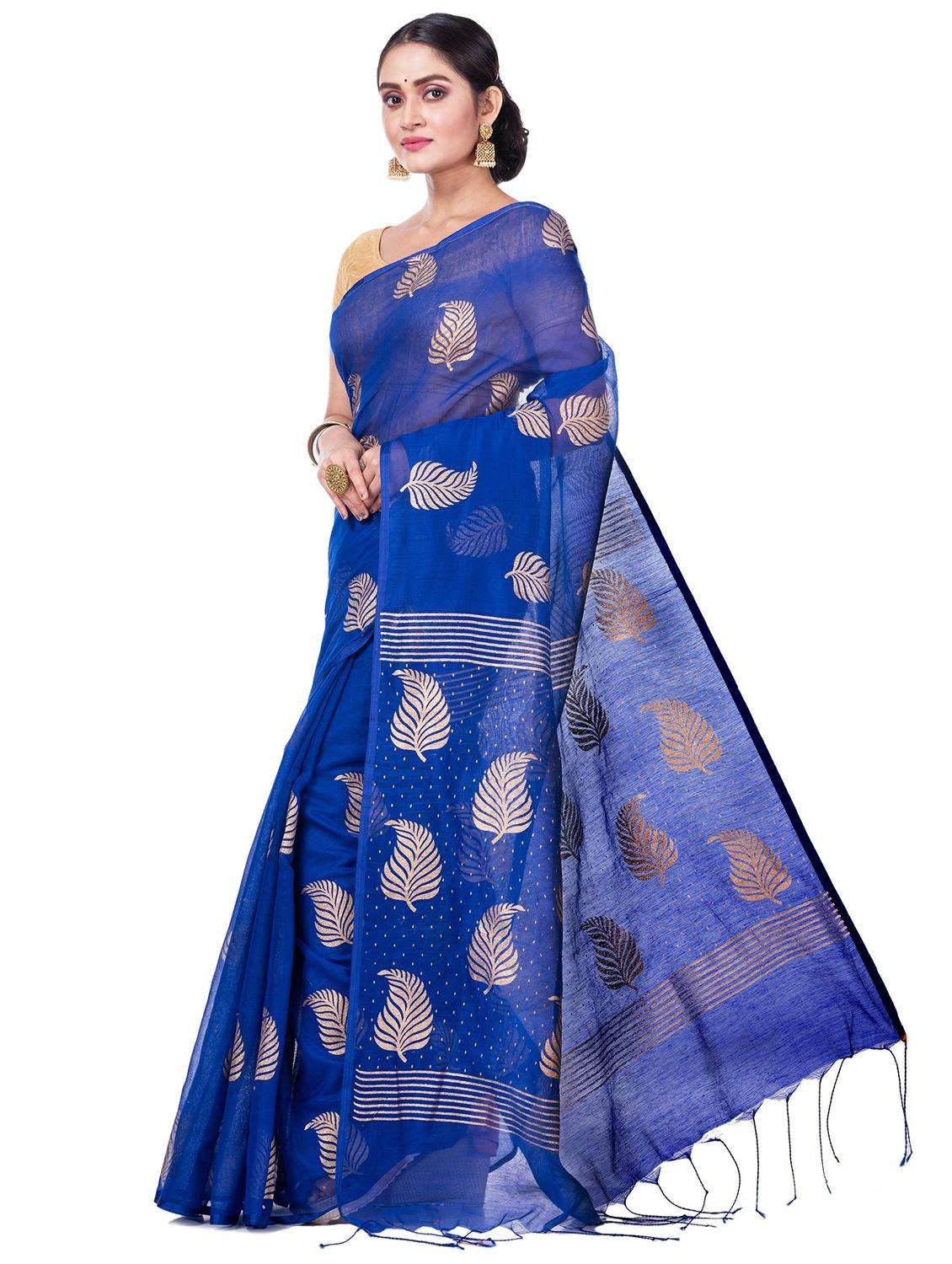 women foil printed saree with blouse - 22261392 -  Standard Image - 1