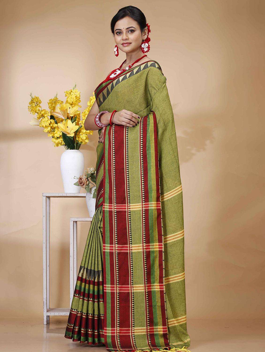 women self design handloom saree - 22261430 -  Standard Image - 1
