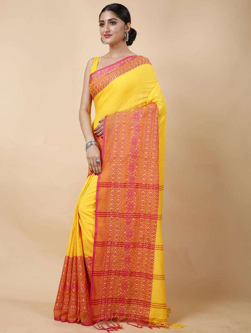 women self design handloom saree - 22261441 -  Standard Image - 1