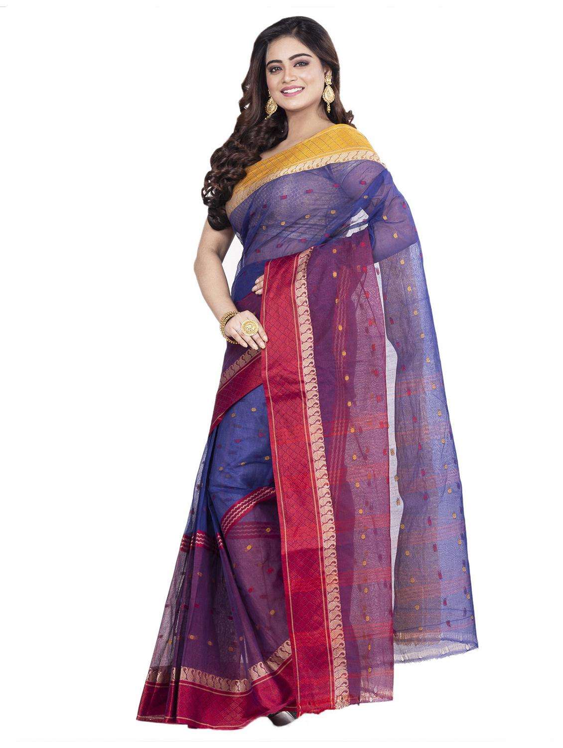 women self design handloom saree - 22261500 -  Standard Image - 1