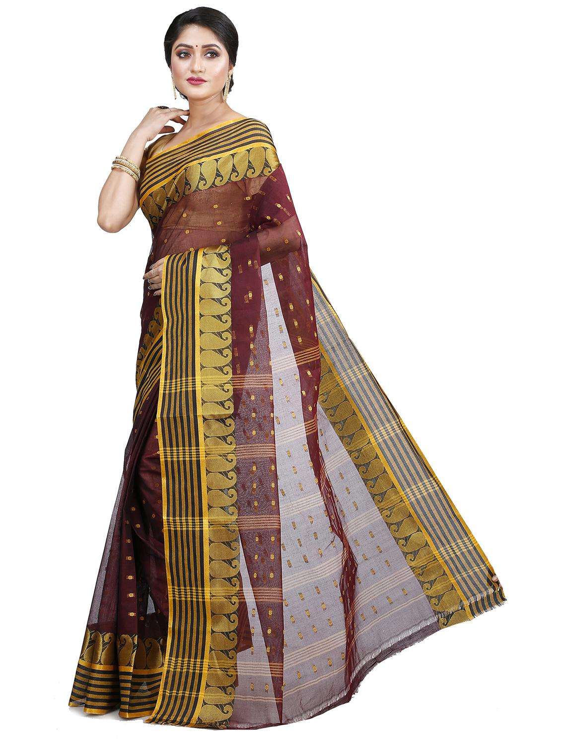 women self design handloom saree - 22261523 -  Standard Image - 1