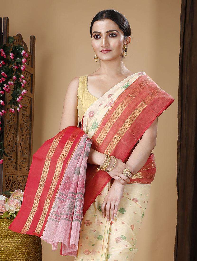 women self design handloom saree - 22261546 -  Standard Image - 1