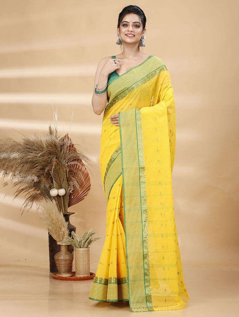 women self design handloom saree