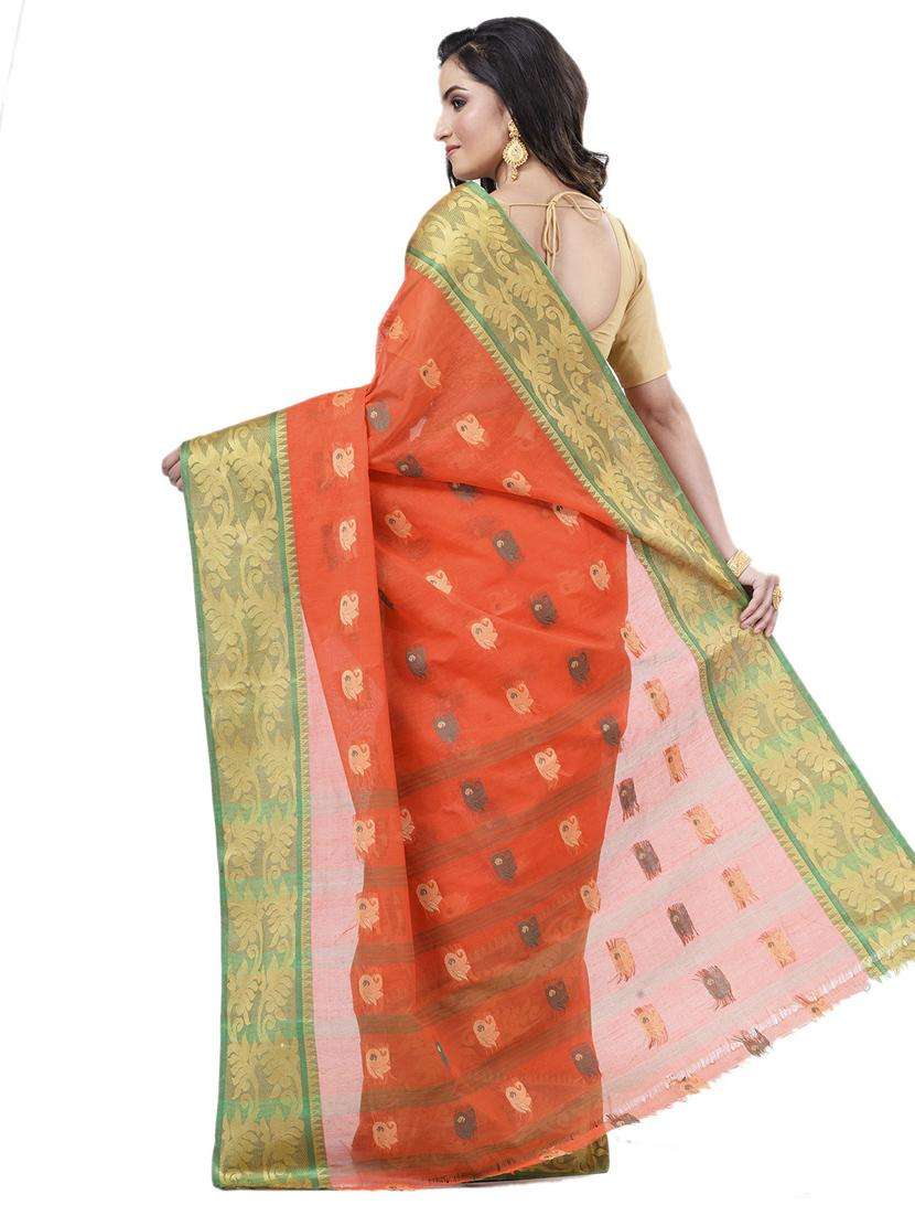 women self design handloom saree - 22261988 -  Standard Image - 1