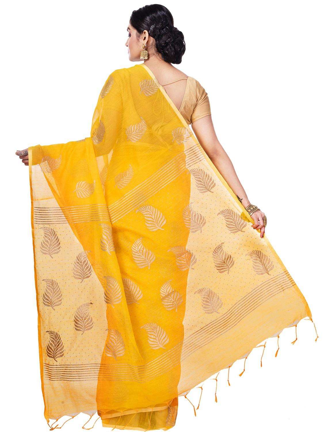 women foil printed saree with blouse - 22262395 -  Standard Image - 1