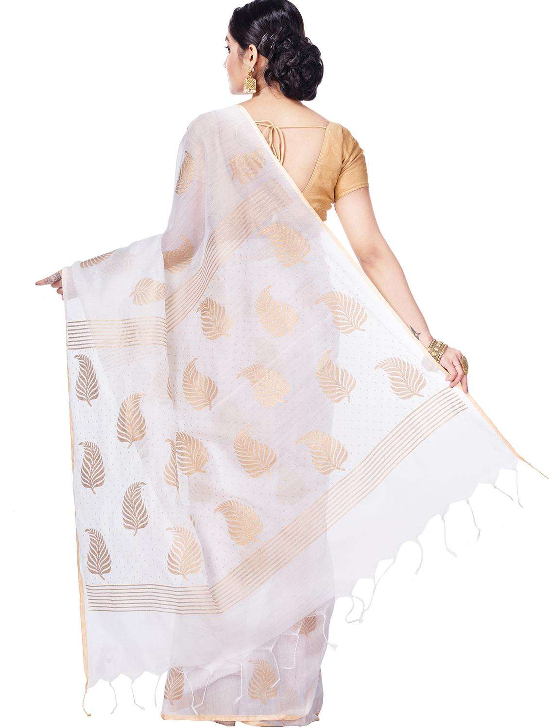 women foil printed saree with blouse - 22262396 -  Standard Image - 1