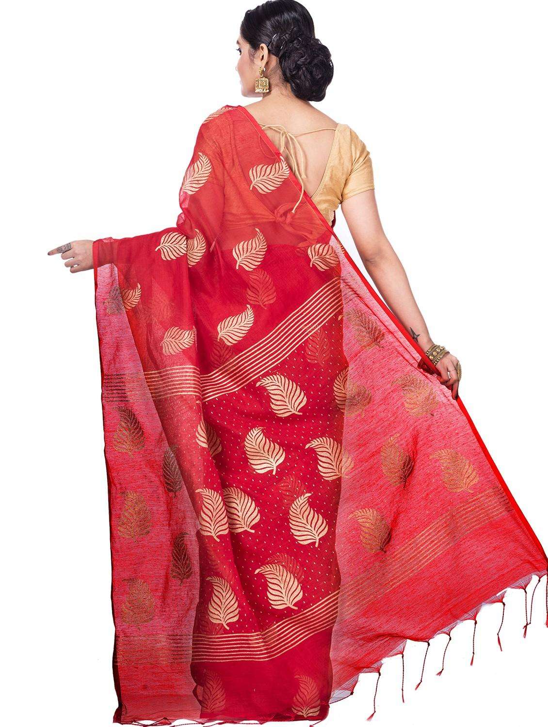 women foil printed saree with blouse - 22262397 -  Standard Image - 1