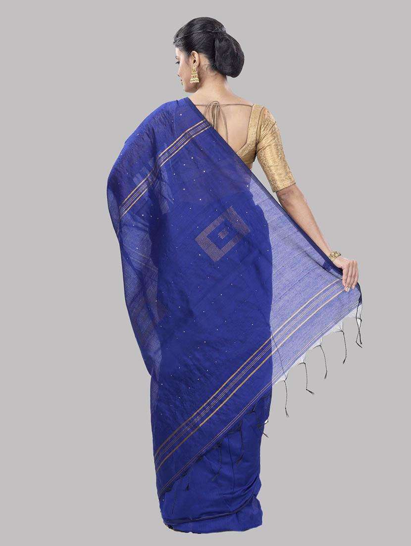women printed handloom saree with blouse - 22262502 -  Standard Image - 1