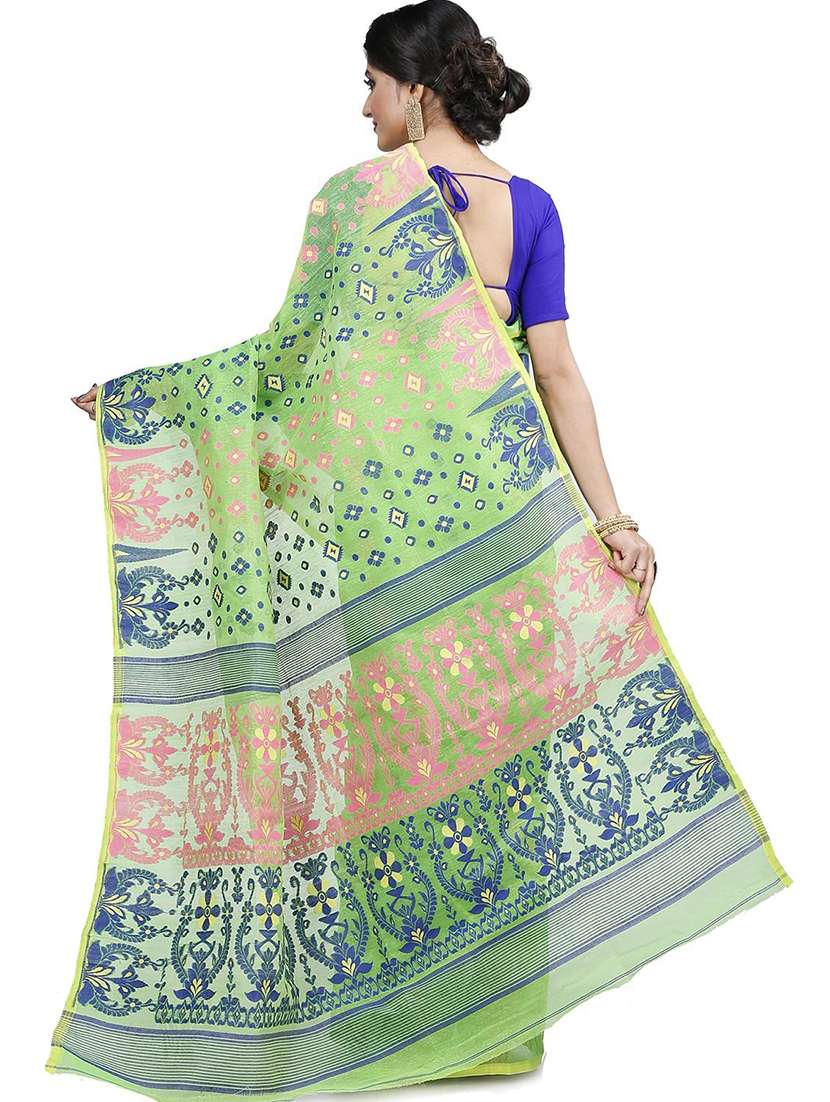women self design jamdani saree - 22262873 -  Standard Image - 1