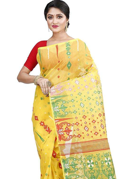 women self design jamdani saree - 22262876 -  Standard Image - 1