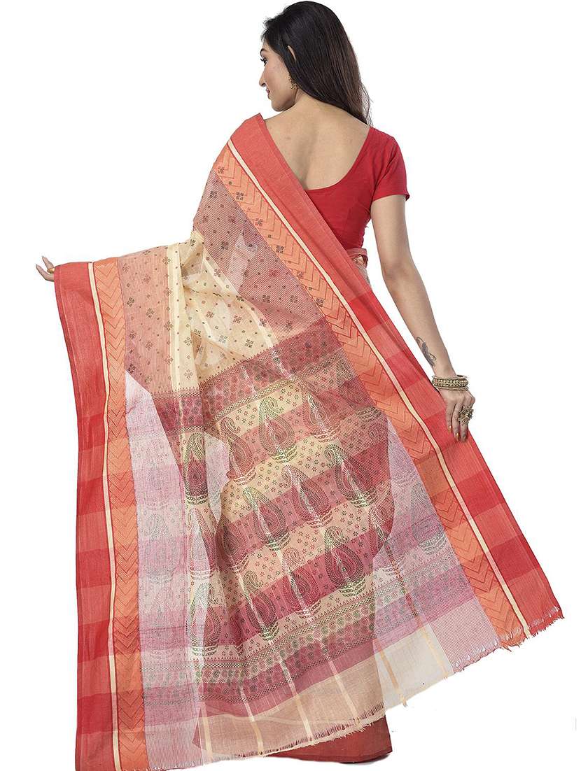 women self design handloom saree - 22262989 -  Standard Image - 1