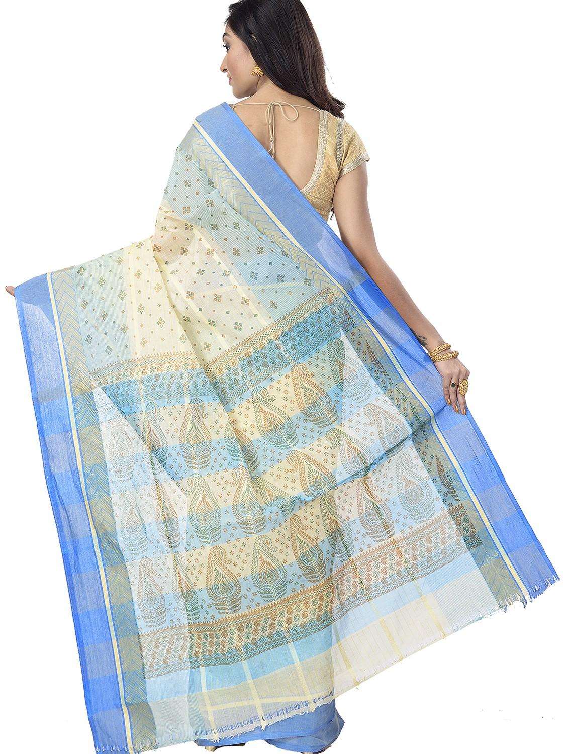 women self design handloom saree - 22263319 -  Standard Image - 1