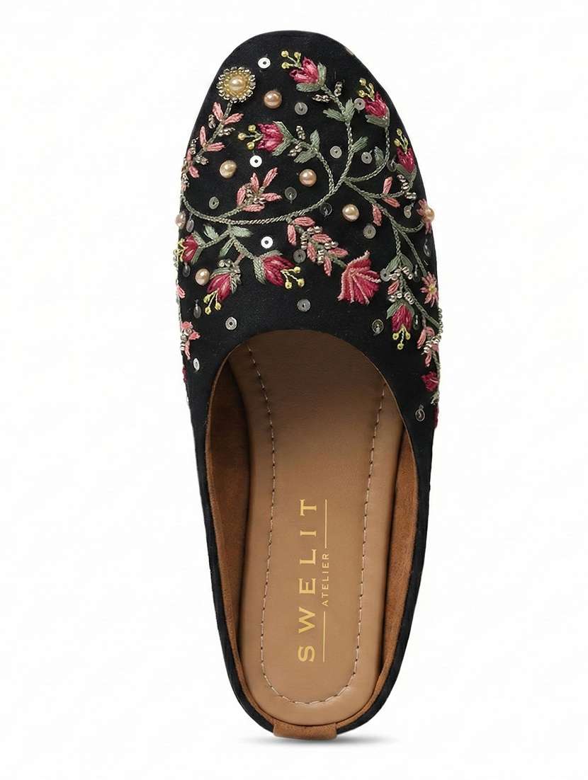 women embroidered flat mules - 22263430 -  Standard Image - 4