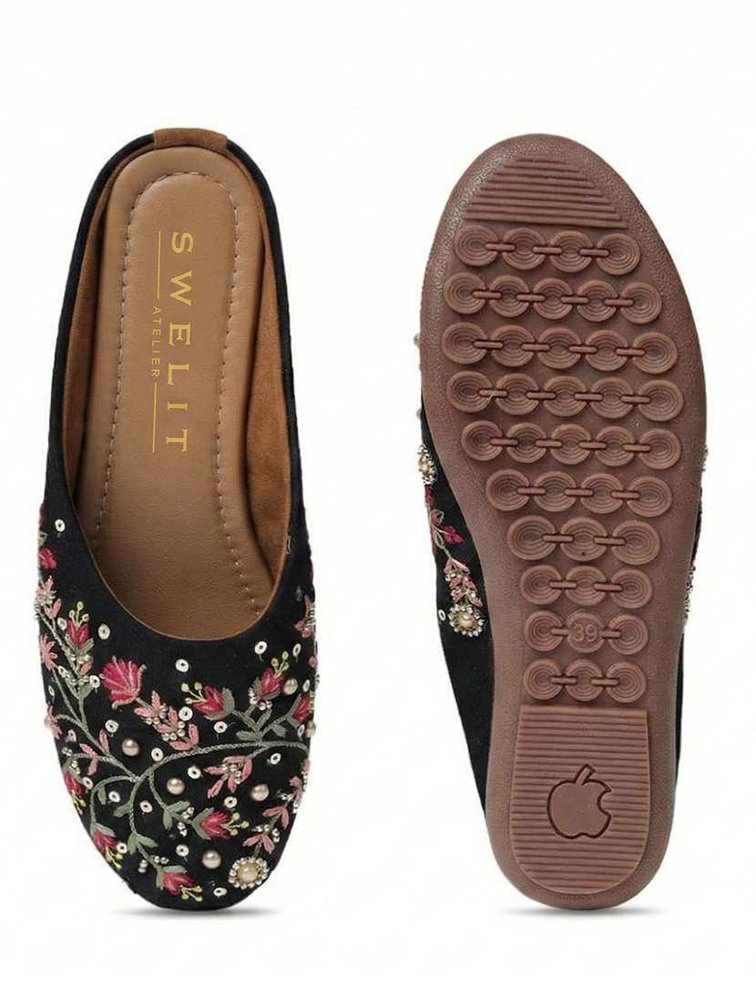 women embroidered flat mules - 22263430 -  Standard Image - 6