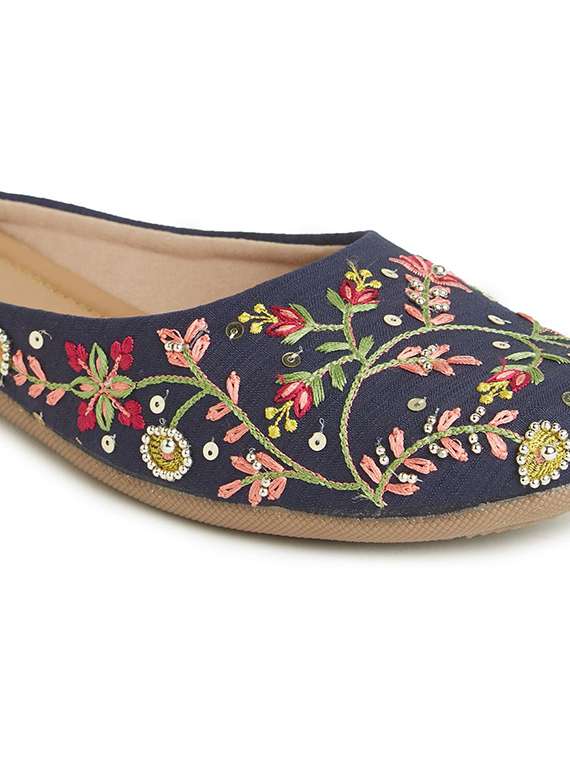 women embroidered slip on mules - 22263436 -  Standard Image - 4
