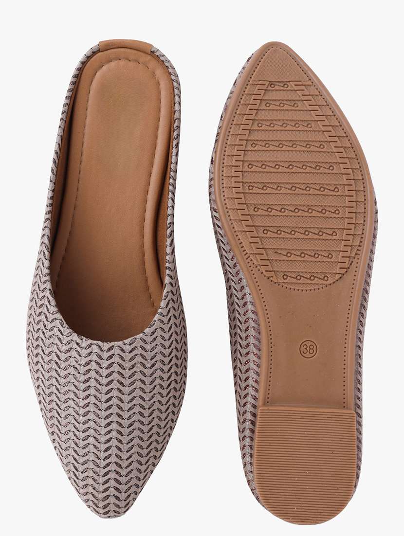 women self designed flat mules - 22263441 -  Standard Image - 1