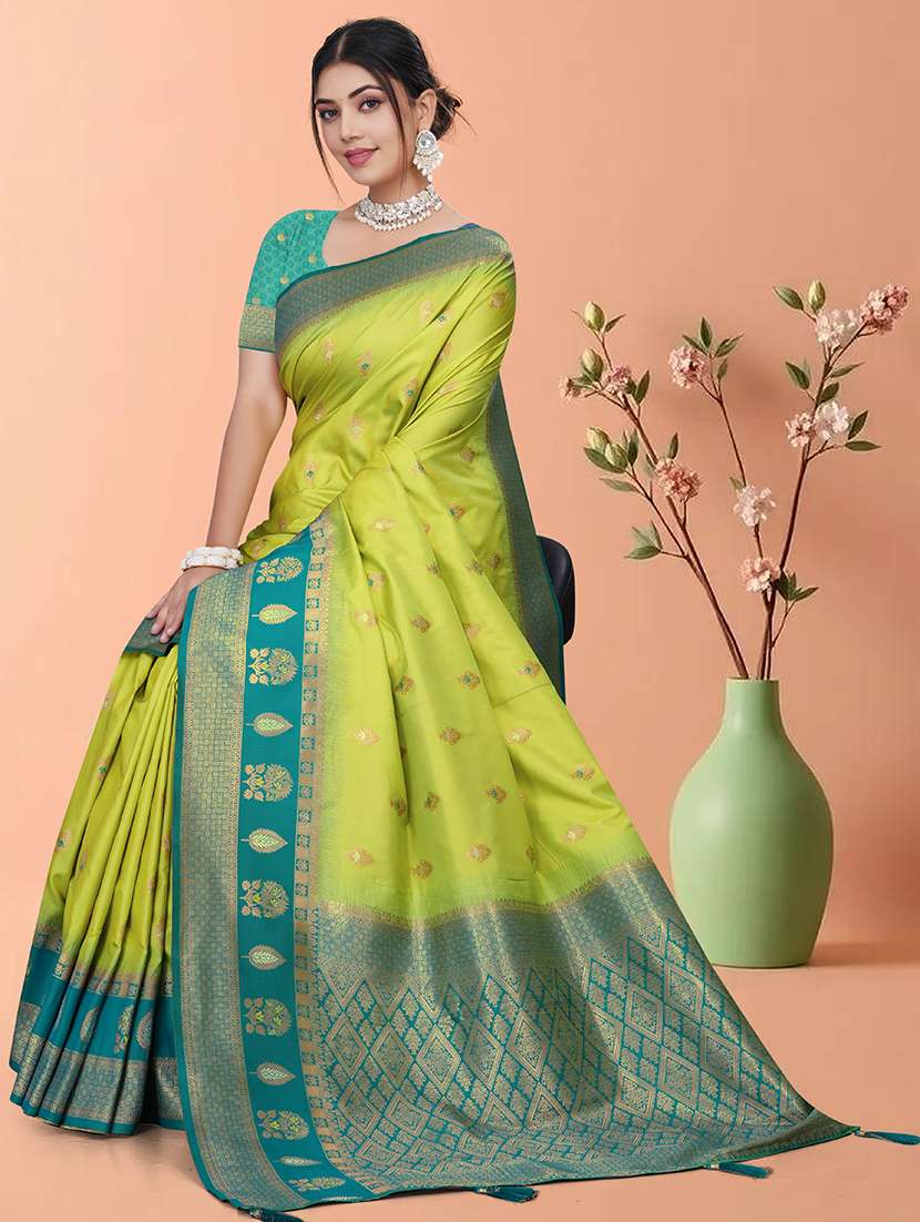 women self design banarasi saree with blouse - 22263458 -  Standard Image - 1