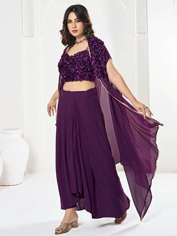 women solid semi stitched flared lehenga - 22263478 -  Standard Image - 1