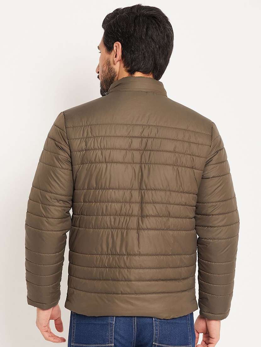 men solid long sleeve hooded puffer jacket - 22263591 -  Standard Image - 1