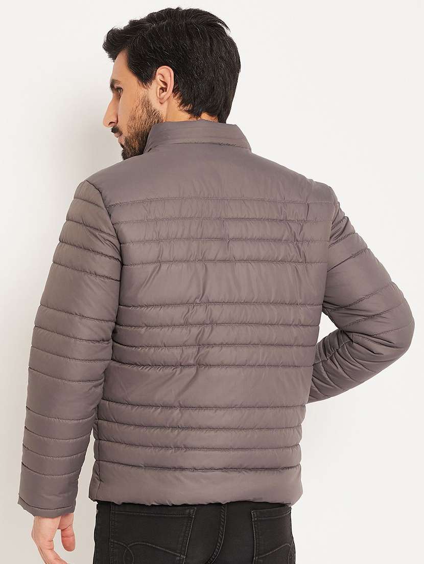 men solid long sleeve hooded puffer jacket - 22263593 -  Standard Image - 1