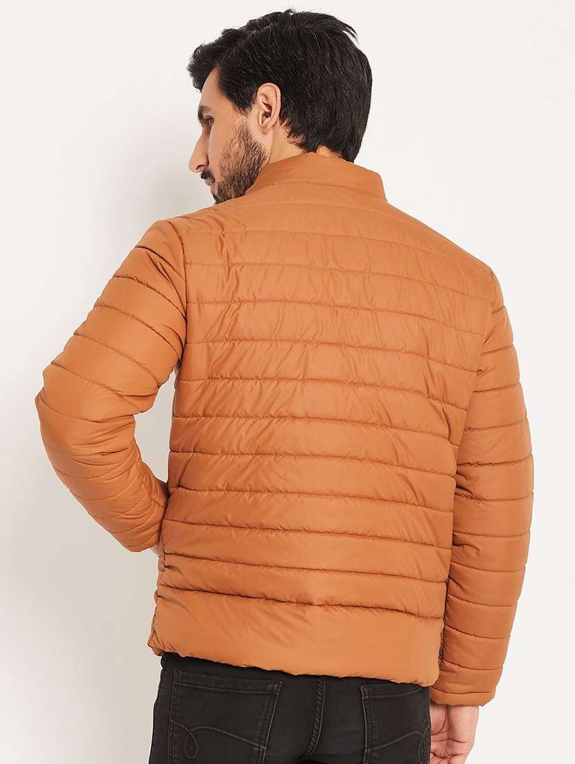 men solid long sleeve hooded puffer jacket - 22263600 -  Standard Image - 1