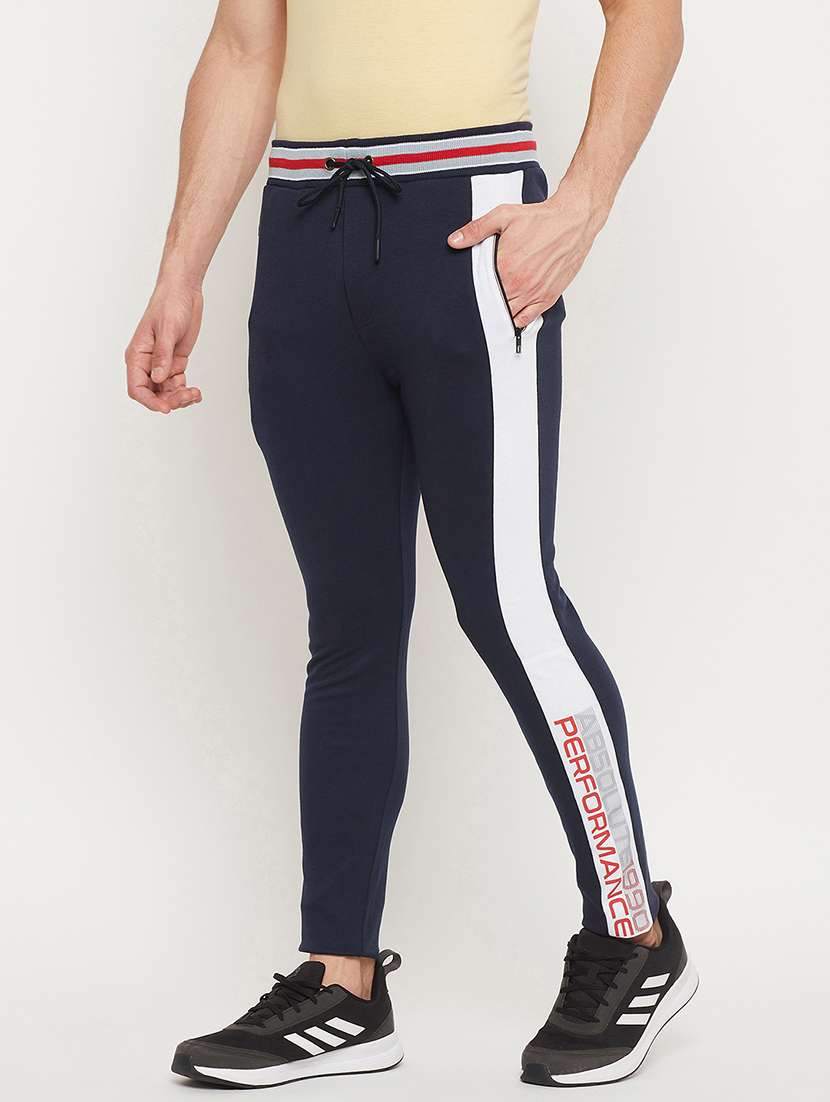 men tapered mid rise slim fit track pant - 22264030 -  Standard Image - 1