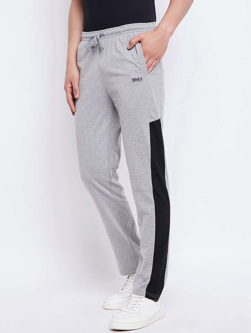 men mid rise regular fit track pant