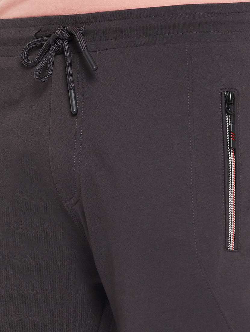 men solid mid rise track pant - 22264044 -  Standard Image - 4