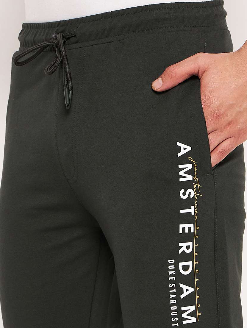 men solid mid rise track pant - 22264046 -  Standard Image - 4