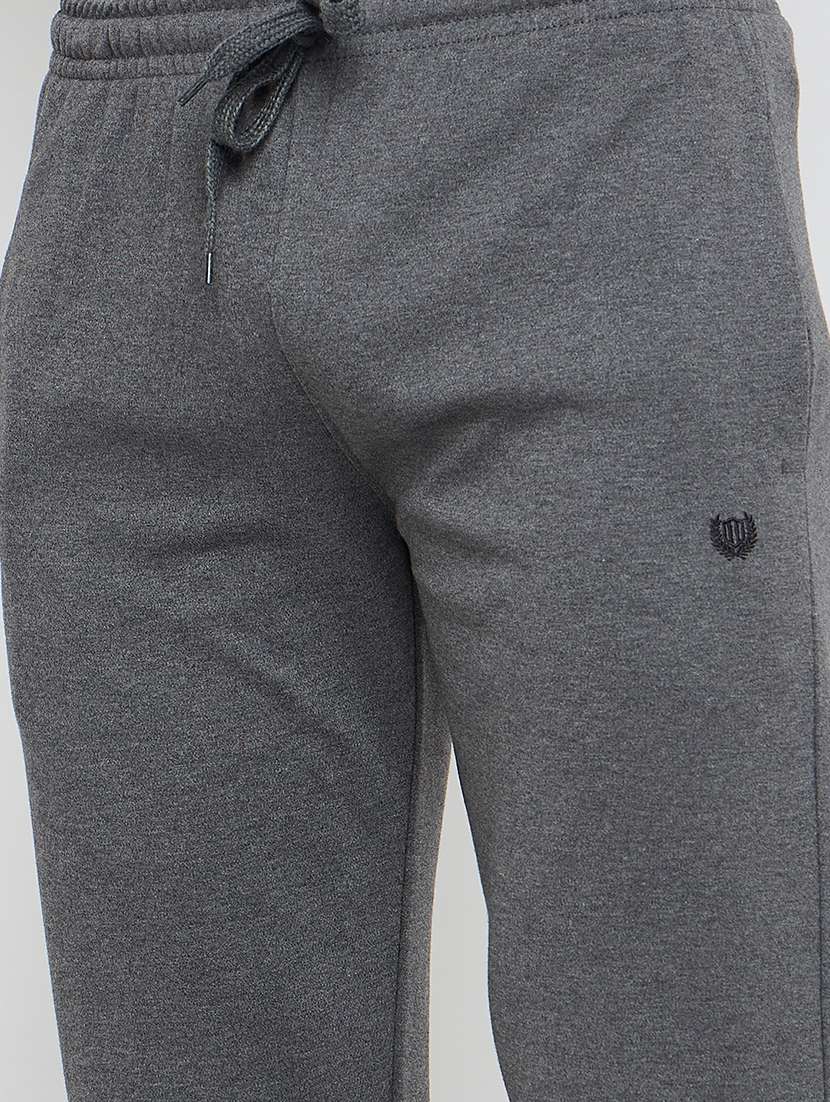 men solid mid rise regular fit track pant - 22264052 -  Standard Image - 4