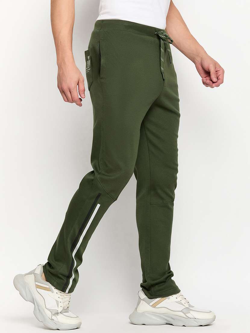 men solid mid rise regular fit track pant - 22264054 -  Standard Image - 1