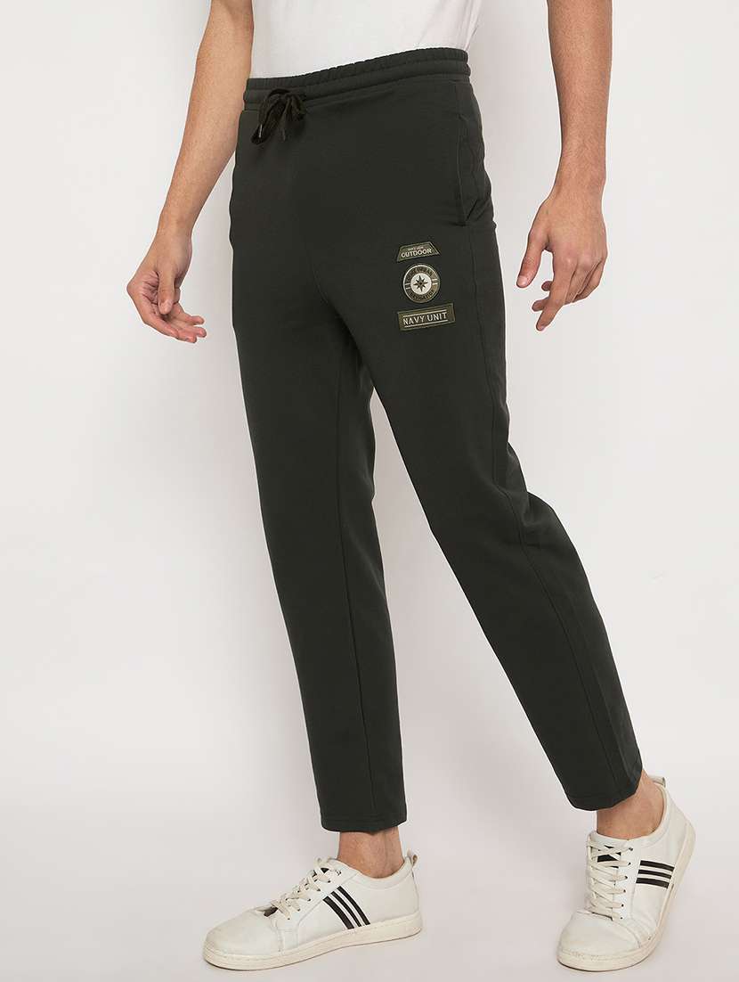 men solid mid rise regular fit track pant - 22264055 -  Standard Image - 1
